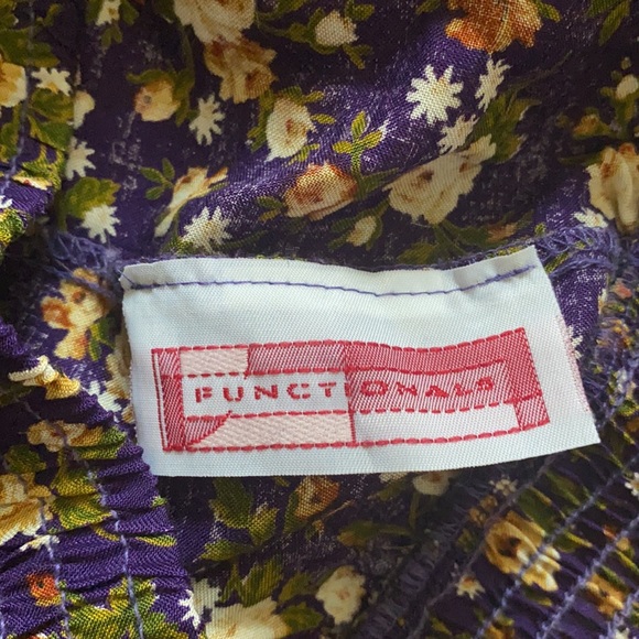 Purple floral vintage midi skirt - Picture 3 of 3